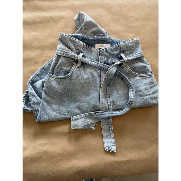 π Paper Bag Waist Mom Jeans - Picture 3 of 12